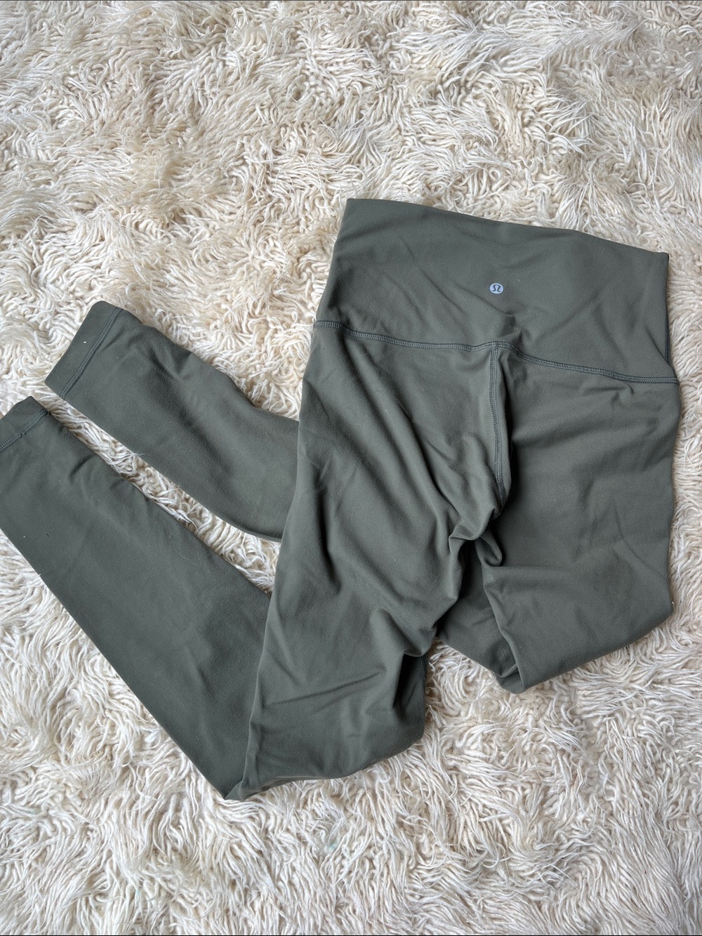 lululemon athletica Olive Green High-Rise Leggings